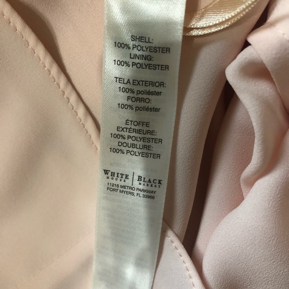 White House Black Market light pink/peach sleeveless dress size 4. - Picture 5 of 5